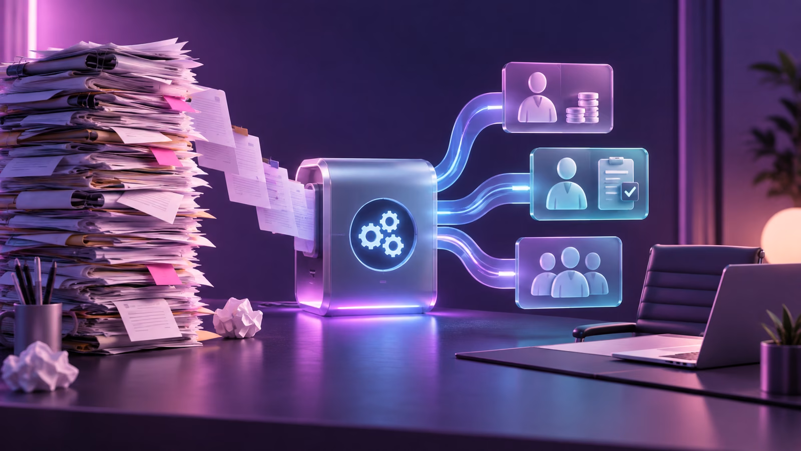 Administrative paperwork becoming an organized HR workflow