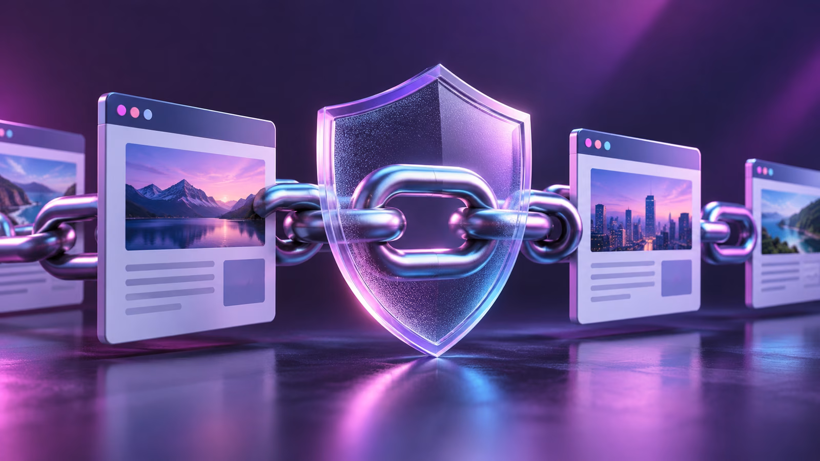 A protected chain connecting reputable web pages